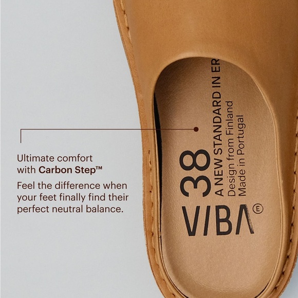 VIBAE Roma Leather Fawn Tan Unisex Outdoor Slipper Slide Women’s size 9 Men’s 6 - Picture 12 of 12